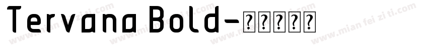 Tervana Bold字体转换